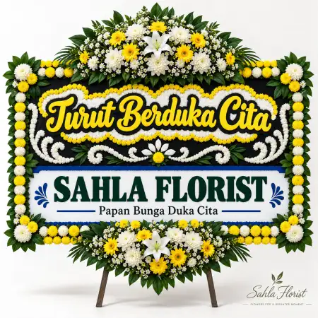 Papan Bunga Duka Emerald Bintaro