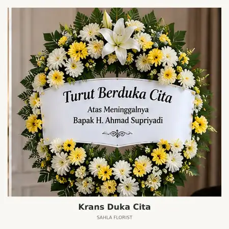 Krans Bunga Duka Emerald Bintaro